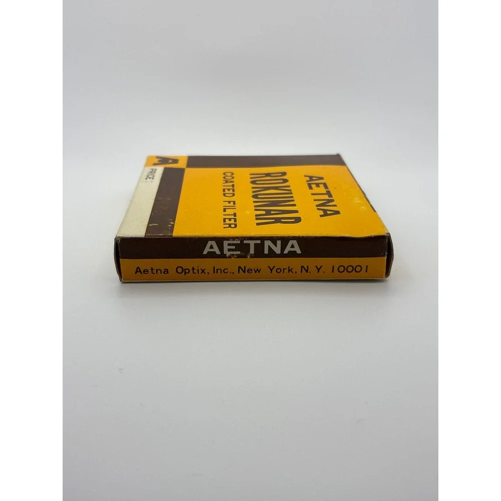 Aetna Rokunar Coated Filter Vintage Camera Lens Accessory with Original Box